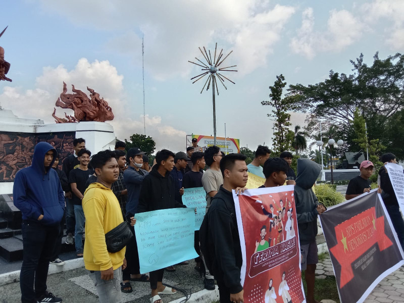 Unjuk Rasa di Tugu Perjuangan Rakyat, KP3R Tuntut KPU Berikan Perhatian Serius ke Petugas KPPS
