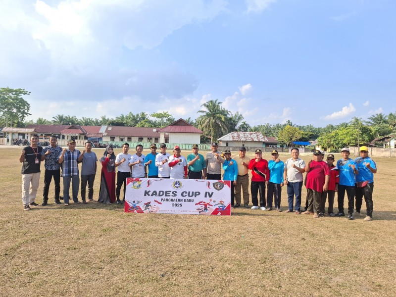 Turnamen Kades Cup IV Desa Pangkalan Baru Resmi Dibuka, Pemerintah Desa Kolaborasi Dengan Pemuda PPB
