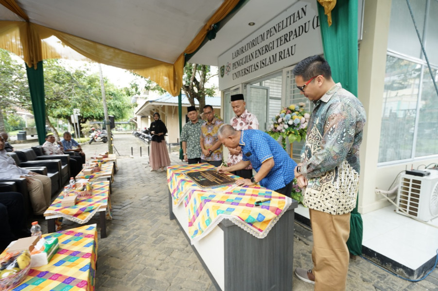 UIR Resmi Miliki Laboratorium Penelitian dan Pengujian Energi Terpadu